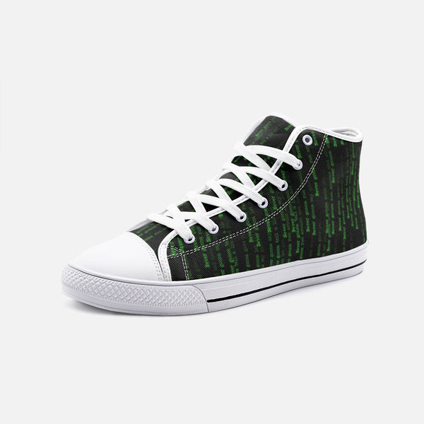 Rolling in to the MateRickz Unisex High Top Canvas Shoes